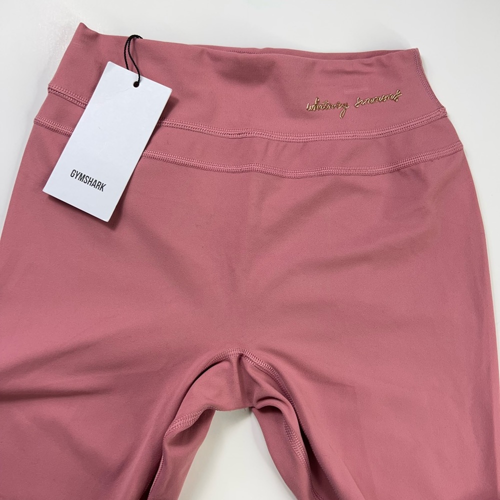 Gymshark Womens Activewear Whitney Simmons Leggings Pink High Rise Stretch S New